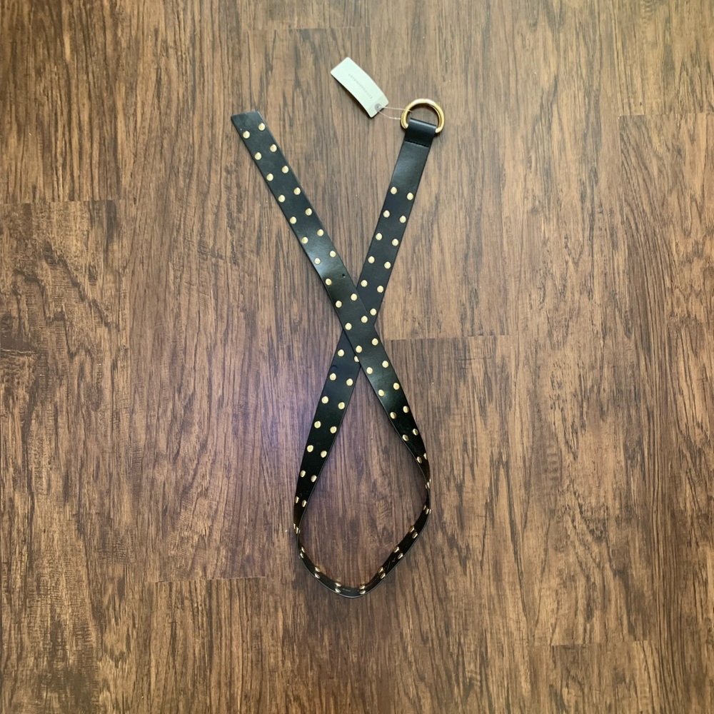 Anthropologie faux leather studded belt